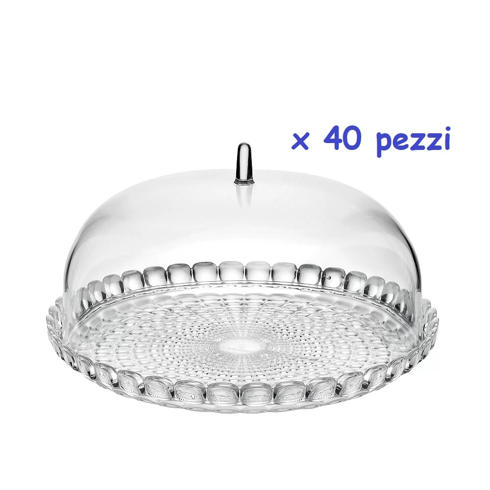 Guzzini Set n.40 Tortiera Tiffany, Trasparente, Ø30 x h16 cm